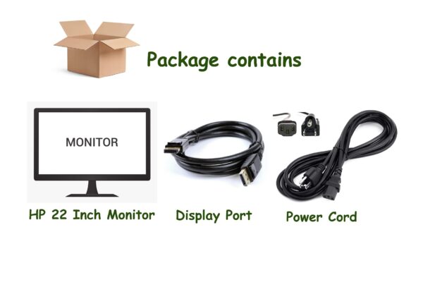 DELL 22inch Refurbished Monitor P2214HB – Black - Image 4