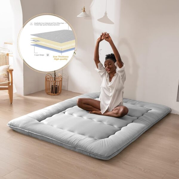 Camping Foldable Fiber Mattress 4by6 5by6 Color and Design may vary - Image 2