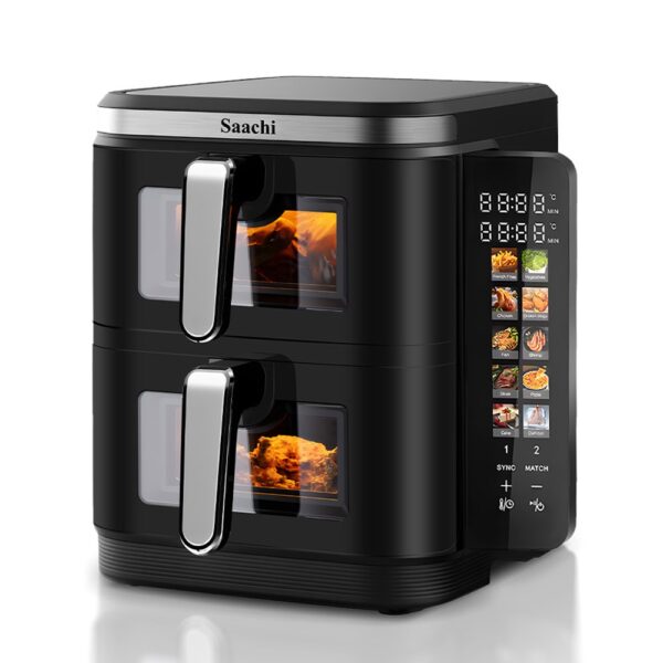 Saachi 11L Double Chamber Digital Air Fryer NL-AF-4796D - Image 4