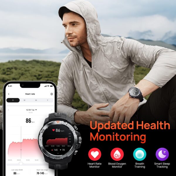 Mibro GS Explorer Fitness Smart Watch Dual Band GPS Dual Strap - Image 2