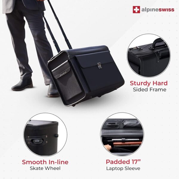 Executive Pilot Cabin Suitcase Travel Bag - Image 4
