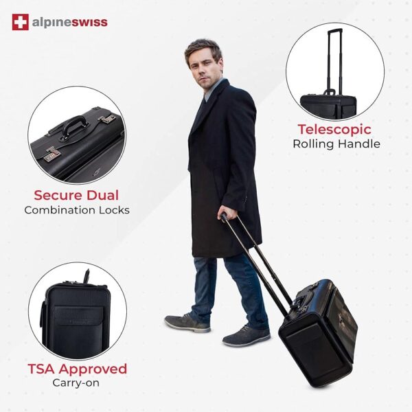 Executive Pilot Cabin Suitcase Travel Bag - Image 3