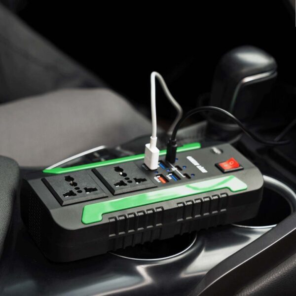 Green Lion Spark 300 Car Power Inverter, 4 USB Ports, 3 USB C Ports - Image 5