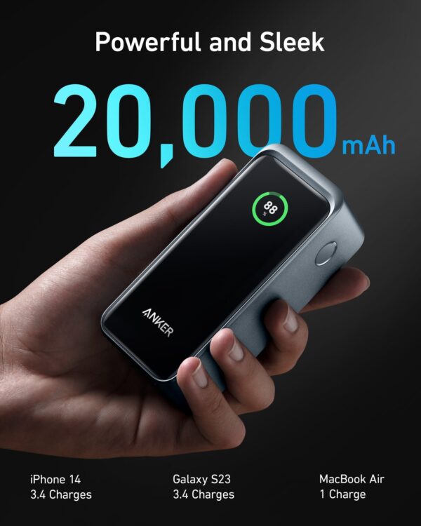Anker 20,000mah Power Bank 200W with Smart Display - Image 5