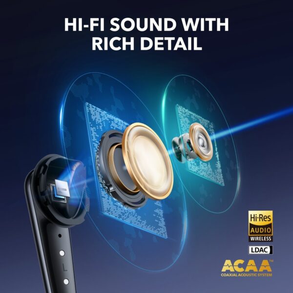 Soundcore By Anker Liberty 4 Pro Earbuds (7 sensor ANC & Smart Display) - Image 3