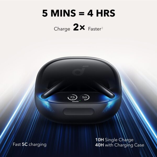Soundcore By Anker Liberty 4 Pro Earbuds (7 sensor ANC & Smart Display) - Image 2