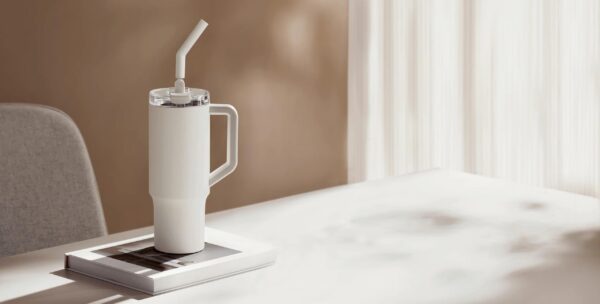 Xiaomi 1L Stainless Steel Straw Mug / Vacuum Bottle that keeps your drinks hot for upto 12hrs - Image 2