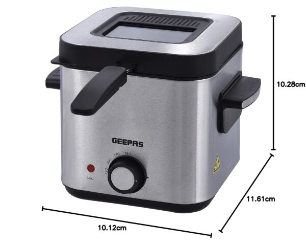 Geepas 1.5 ltrs Deep Fryer with Viewing Window, GDF36016, 2 Years Warranty - Image 2