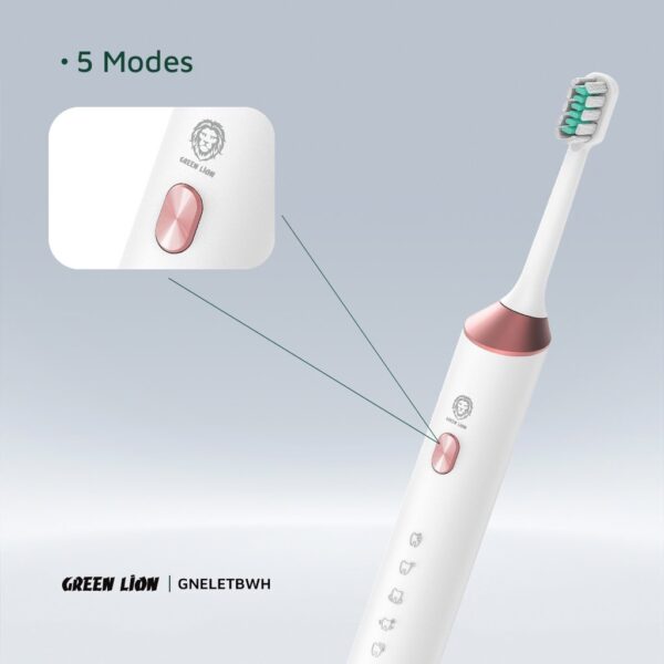 Green Lion Smart Electric Toothbrush with 4 Brush Heads - Image 4