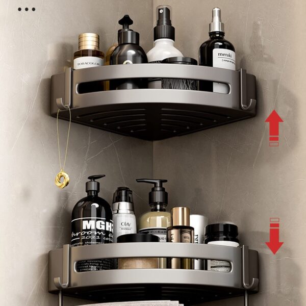 Bathroom Organiser Corner Shower Caddy 2 Tiers / Kitchen Organiser - Image 5