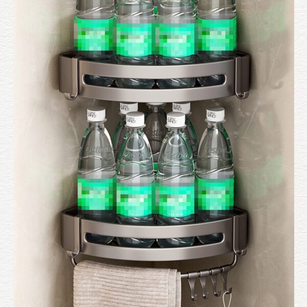 Bathroom Organiser Corner Shower Caddy 2 Tiers / Kitchen Organiser - Image 2