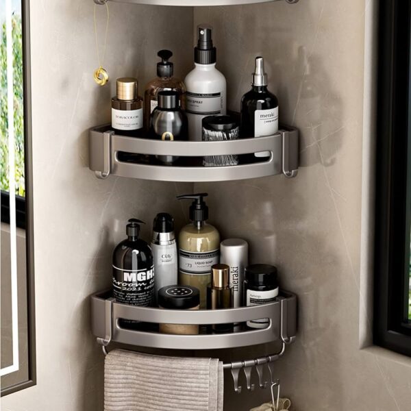 Bathroom Organiser Corner Shower Caddy 2 Tiers / Kitchen Organiser