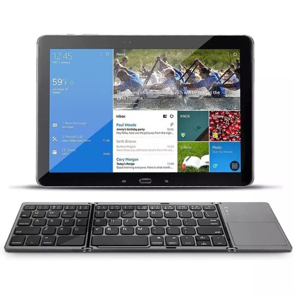 B033 Foldable Bluetooth Keyboard with Touchpad - Image 5