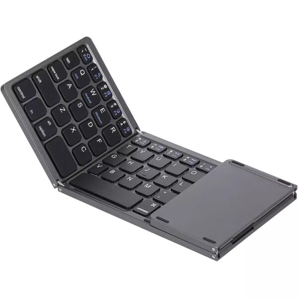 B033 Foldable Bluetooth Keyboard with Touchpad - Image 9