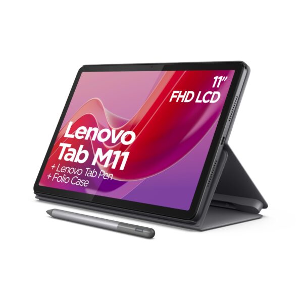 Lenovo Tab M11 (4GB RAM + 128GB ROM) (Wifi) - Luna Grey + Pen + Folio
