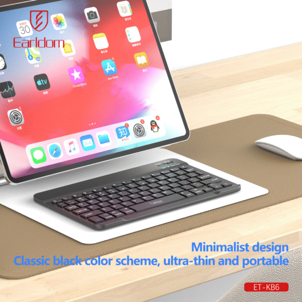 Earldom Universal Wireless Keyboard 78 Keys for Tablets, Laptops & Mobile Phones - Image 5