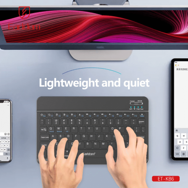 Earldom Universal Wireless Keyboard 78 Keys for Tablets, Laptops & Mobile Phones - Image 3