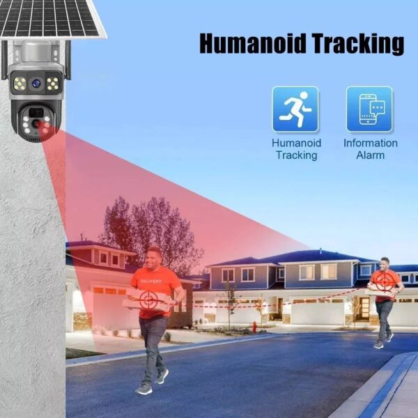 2PCs HD Outdoor Solar PTZ Camera IP66 WiFi and Sim Card Connection - Image 11