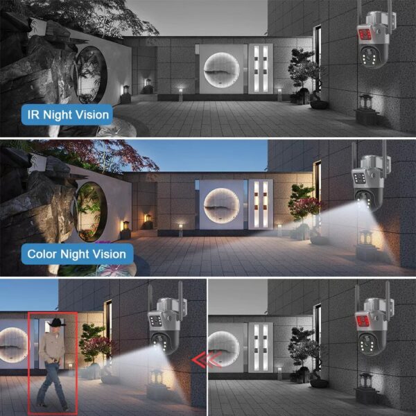 4PCS Solar Battery Powered Outdoor Home Security Camera Systems CCTV US uses Sim Card Only - Image 6