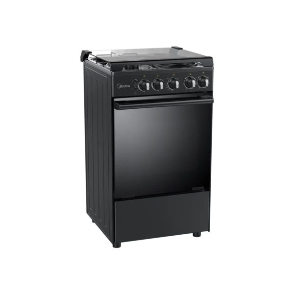 Midea BLACK SERIES 50CM 3 Gas Burners with 1 Hot Plate Gas Range (Black)