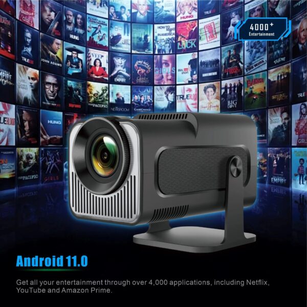 HY320 4k mini portable smart projector 30-150 inch Screen Display - Image 3