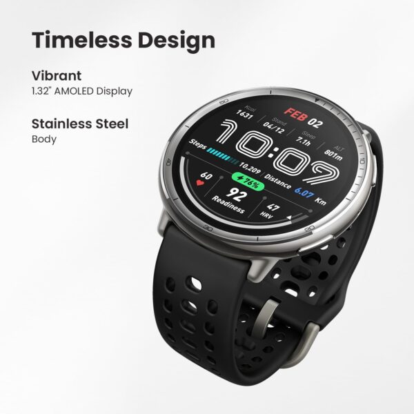Amazfit Active 2 Smart Watch 44mm, GPS Maps with Direction, Fitness Tracker, 10 Day Battery - Image 2
