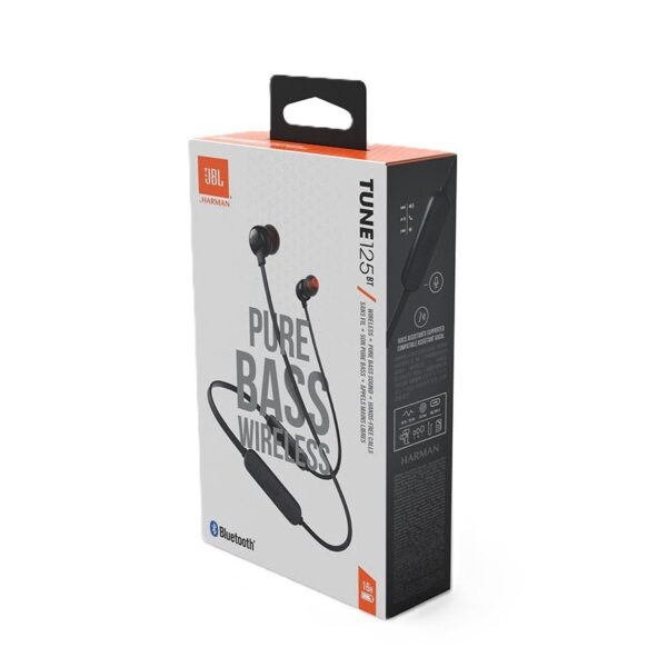 JBL Tune 125BT Wireless In-Ear Headphones, Neck band, Pure Bass Sound, Lossless 5.0 Bluetooth, 16H Battery - Image 2