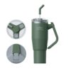 Brave TempGuard 40oz (1200ml) Stainless Steel Thermal Tumbler with straw –Vacuum Insulated travel mug - Green