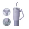 Brave TempGuard 32oz (1200ml) Stainless Steel Thermal Tumbler with straw –Vacuum Insulated travel mug - Purple