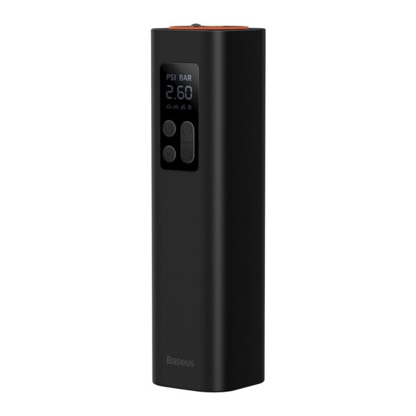 Baseus Super Mini Inflator Pump Air Compressor Portable Hand-Held Auto Tire Pump 4 Tires in 25 Minutes - Black - Image 2
