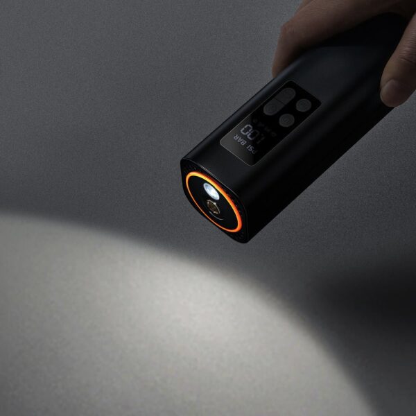 Baseus Super Mini Inflator Pump Air Compressor Portable Hand-Held Auto Tire Pump 4 Tires in 25 Minutes - Black - Image 12