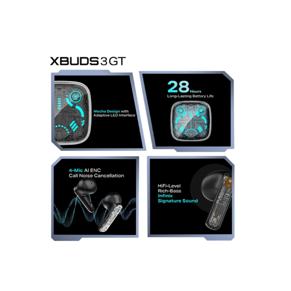 XBUDS 3 GT Heavy Bass True Wireless Earbuds - Image 6