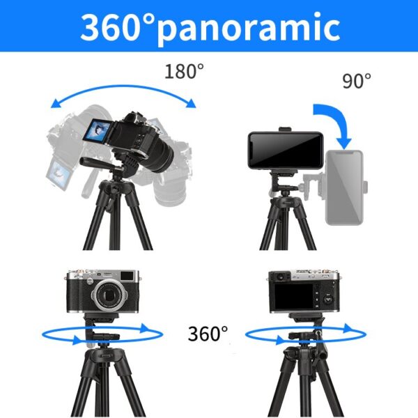 Jmary KP-2205 Tripod With Mobile Holder | Phone & Camera Tripod - Image 6