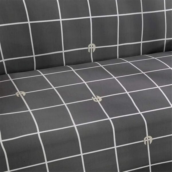 Sofa Covers 6 Seaters 3,2,1 Stretch Fabric, Full Cover Protector Couch - Gray - Image 3