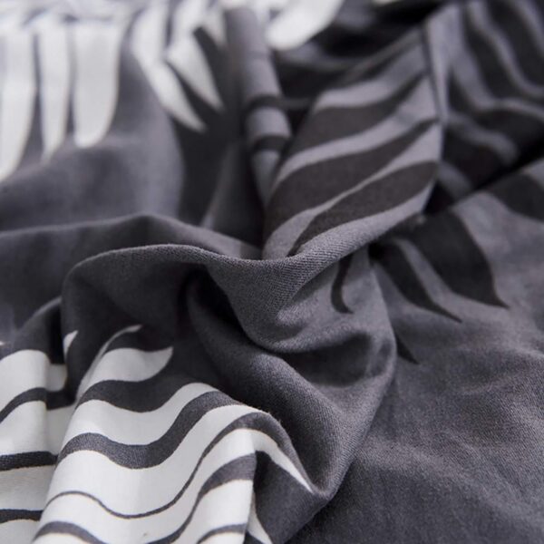 Sofa Covers 6 Seaters 3,2,1 Stretch Fabric, Full Cover Protector Couch - Dark Grey Fern - Image 5