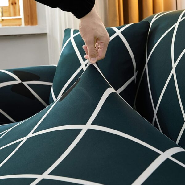 Sofa Covers 6 Seaters 3,2,1 Stretch Fabric, Full Cover Protector Couch - Differ - Image 4