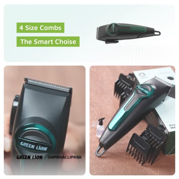 Green Lion Professional Hair Clipper with Digital Display, 120min Working Time, Adjustable Taper Lever, Type C charging - Image 5