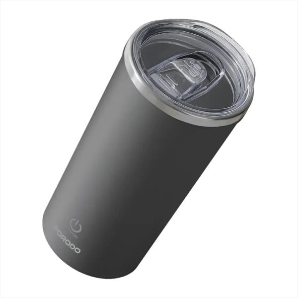 Porodo Lifestyle Auto-Stirring Insulated Mug 400ml, Twin Wall Cup
