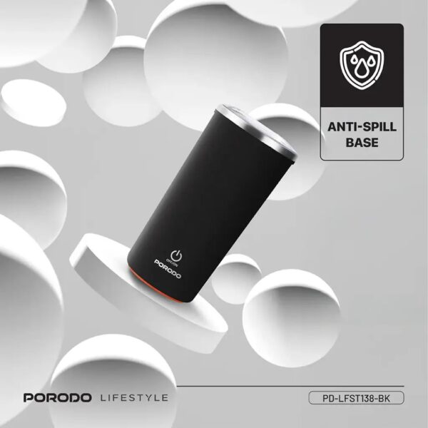 Porodo Lifestyle Auto-Stirring Insulated Mug 400ml, Twin Wall Cup - Image 5