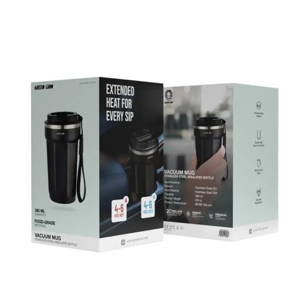 Green Lion Vacuum Mug 380mL - Image 2