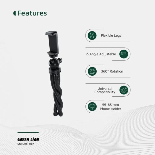 Green Lion Flexible Tripod with Foam Grips - Image 8