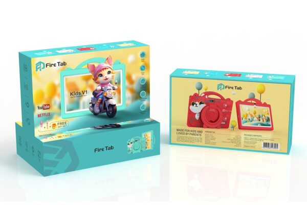 Fire Tab Kids V1 Learning Tablet 7 inch, 6GB RAM, 256GB ROM WiFi Only