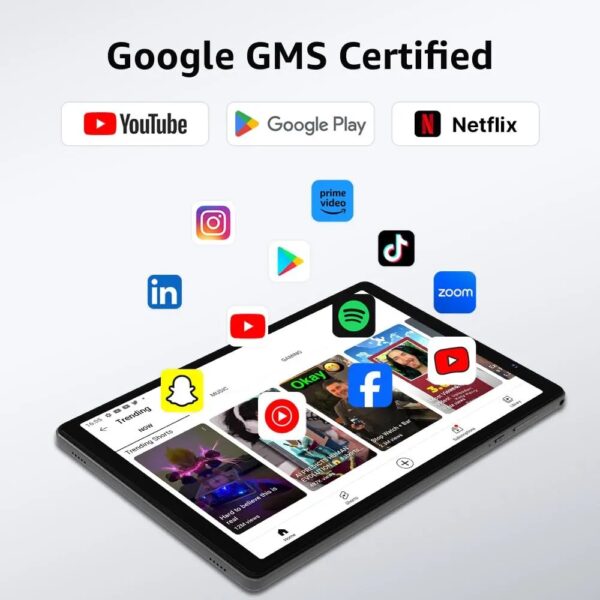 Onn Surf Tablet Gen 3 2022 MTK Quad-Core 32GB eMMC 2GB 7" (1024x600) Touchscreen Android 12 Go 2 Cameras Charcoal - Image 2