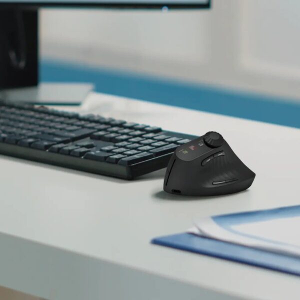 Green Lion Smart OLED Vertical Mouse, Multi Function Knob, 4000 DPI - Image 7