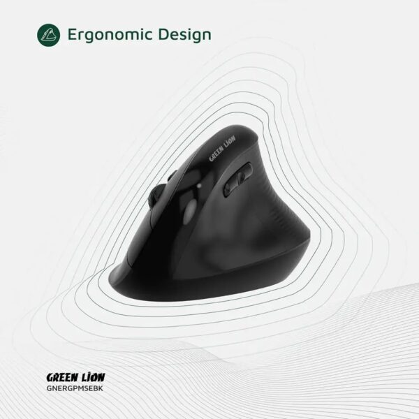 Green Lion Ergo Grip Vertical Mouse, 4000DPI, Digital Display, Multi Device Pairing - Image 7