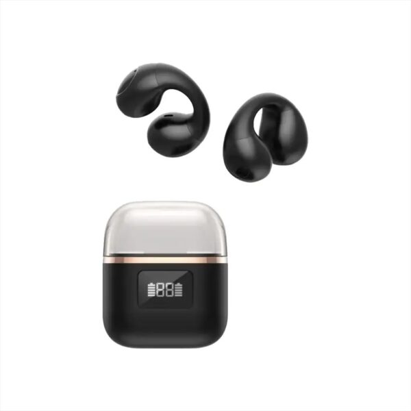Green Lion Aurix Clip On Earbuds with Digital Display, Touch Controls - Image 2