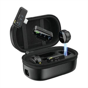Green Lion GM-85X 3in1 Wireless Microphone, LED Display, 6 hrs working time, Clip on button microphone