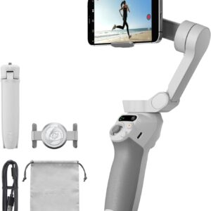 DJI Osmo Mobile SE, 3-Axis Phone Gimbal, Portable and Foldable, Gimbal Stabilizer for iphone, Andriod, ShotGuides, ActiveTrack 6.0, Vlogging Stabilizer for Youtube, TikTok, Travel