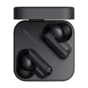 CMF Buds Wireless Bluetooth Earbuds, 42dB Noise Cancelling Earbuds,Dirac HD Audio, 35.5H Playtime, BT5.3, IP54 Waterproof, 4HD Mics Wireless Headphones for iPhone & Android - Black