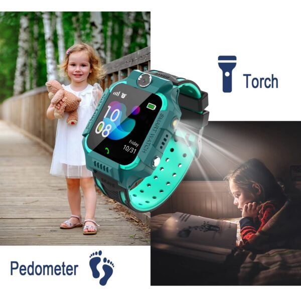Meimi M2 Kids Smart watch with safety tracking and Sim Card - Green - Image 5